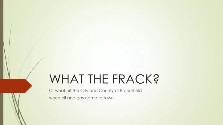 what the frack