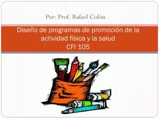 dise o de programas de promoci n de la actividad f sica y la salud cfi 105