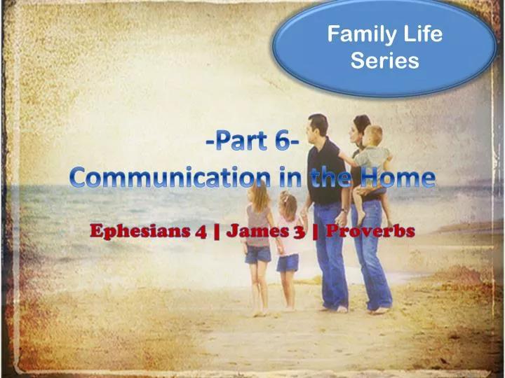 part 6 communication in the home