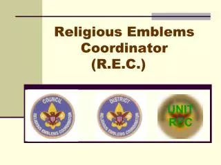 Religious Emblems Coordinator (R.E.C.)
