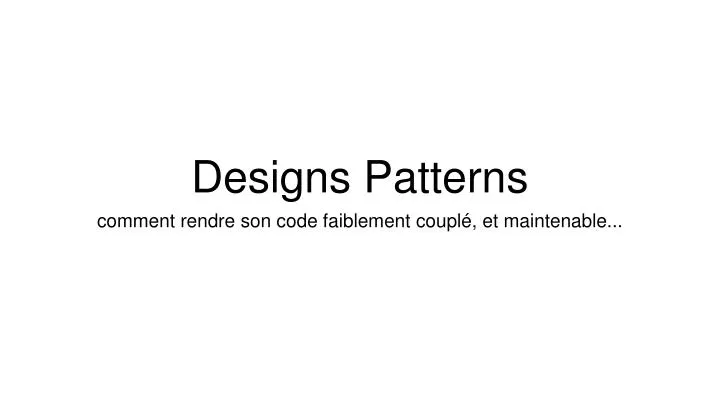 designs patterns