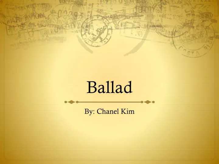 ballad