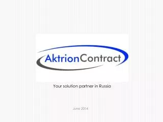 Your solution partner in Russia