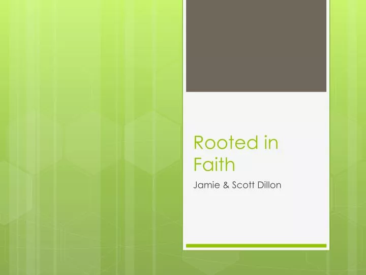 rooted in faith