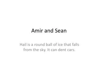 amir and sean