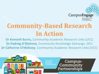 Community-based research and higher education
