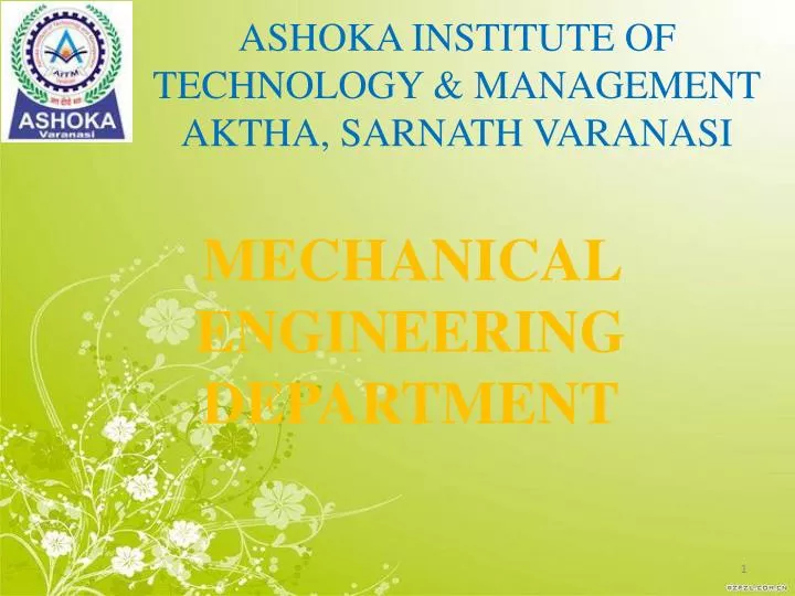 ashoka institute of technology management aktha sarnath varanasi