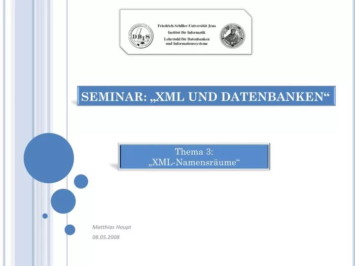 seminar xml und datenbanken