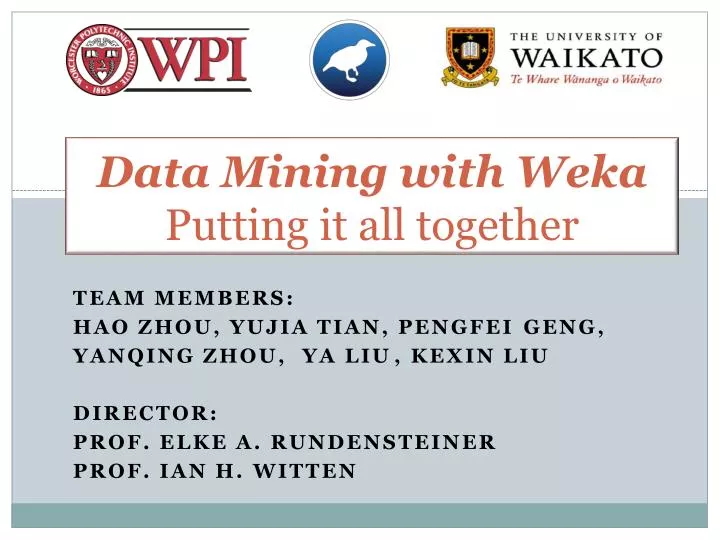 data mining with weka putting it all together