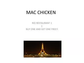 MAC CHICKEN