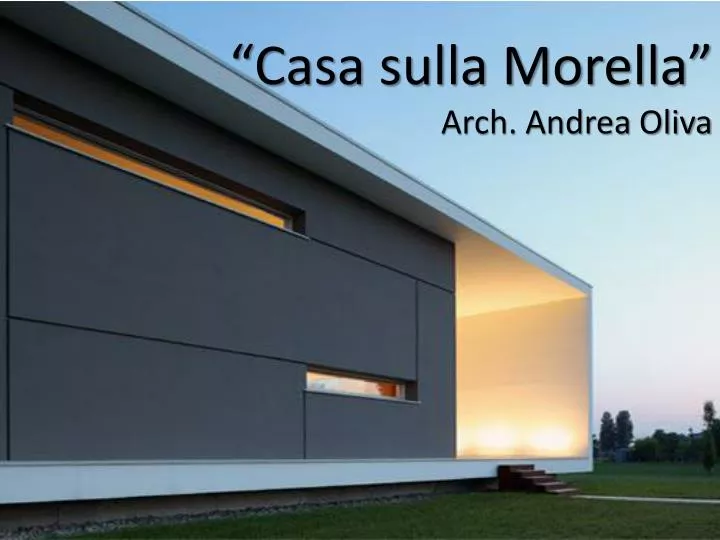 casa sulla morella arch andrea oliva