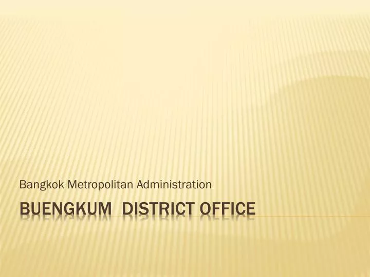 bangkok metropolitan administration