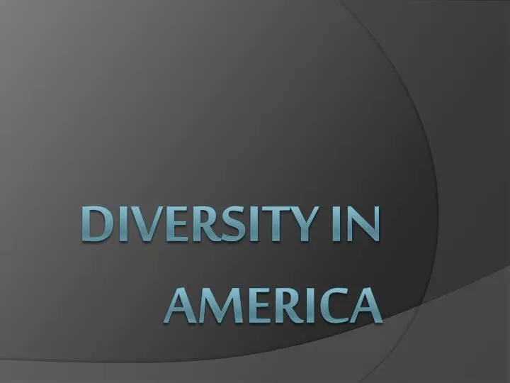 diversity in america