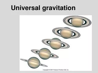 Universal gravitation