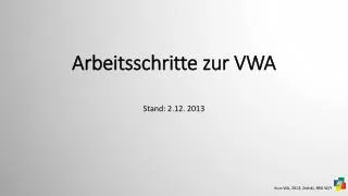 arbeitsschritte zur vwa