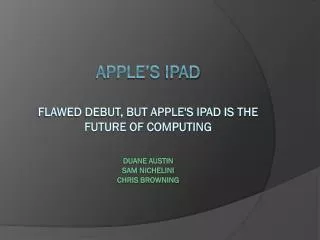 What is the iPad ?