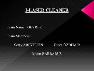 I-LASER CLEANER