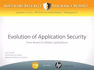 Evolution of Application Security