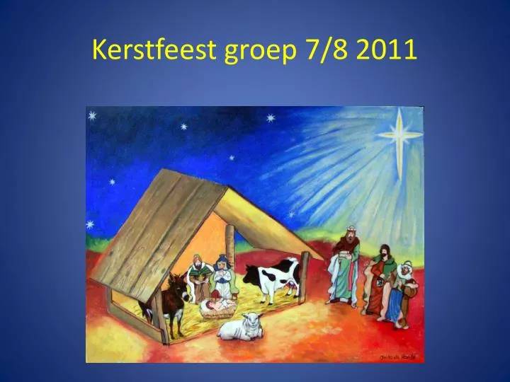 kerstfeest groep 7 8 2011