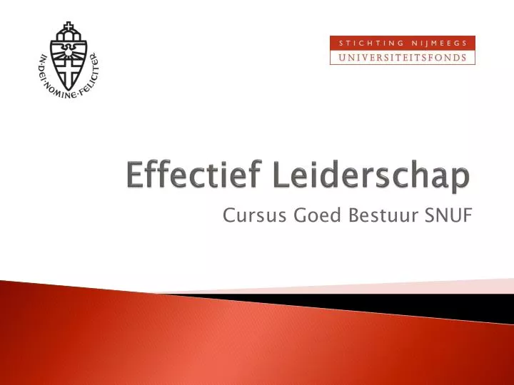 effectief leiderschap