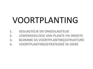 voortplanting