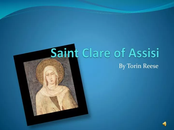 saint clare of assisi