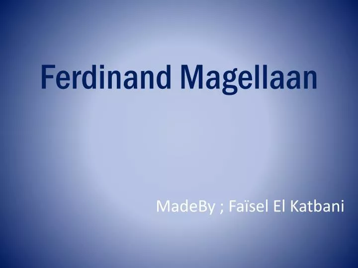 ferdinand magellaan