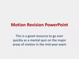 Motion Revision PowerPoint