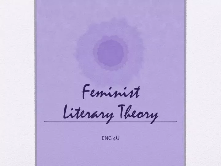 feminist literary theory