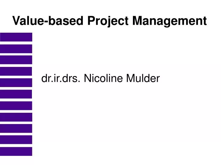 value based project management