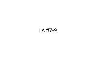 LA #7-9