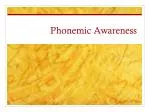 Phonemic Awareness - slide 1