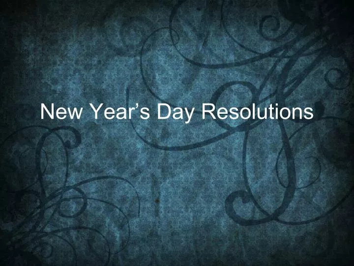 new year s day resolutions