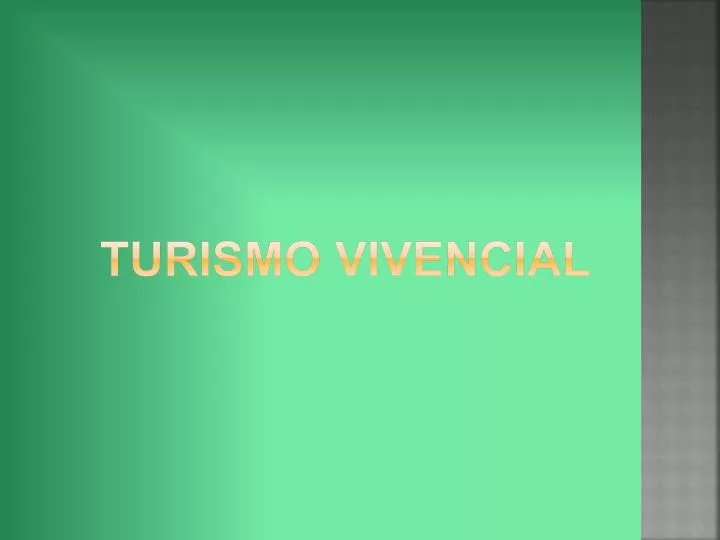 turismo vivencial