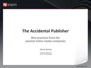The Accidental Publisher