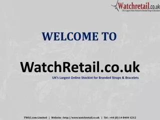 Watchretail online strap and bracelet shop