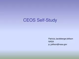 CEOS Self-Study