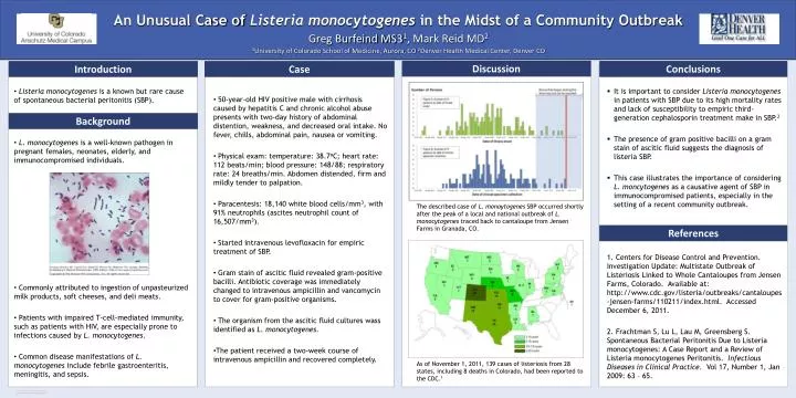 an unusual case of listeria monocytogenes in the midst of a community outbreak
