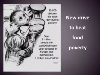 New drive to beat food poverty