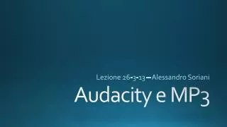 lezione 26 3 13 alessandro soriani