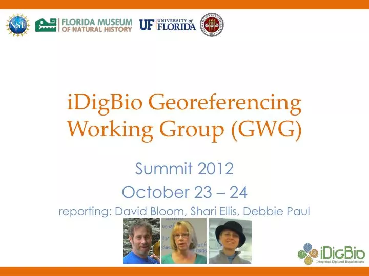idigbio georeferencing working group gwg