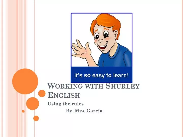 working with shurley english