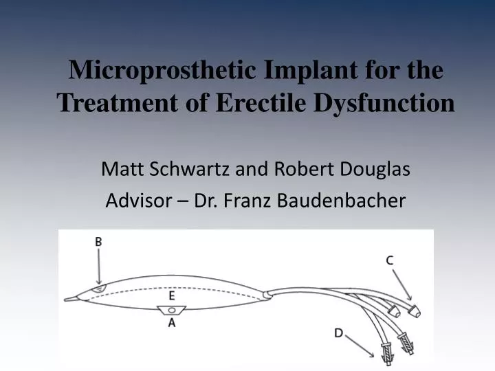 microprosthetic implant for the treatment of erectile dysfunction