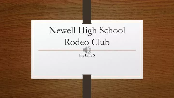 newell high school rodeo club