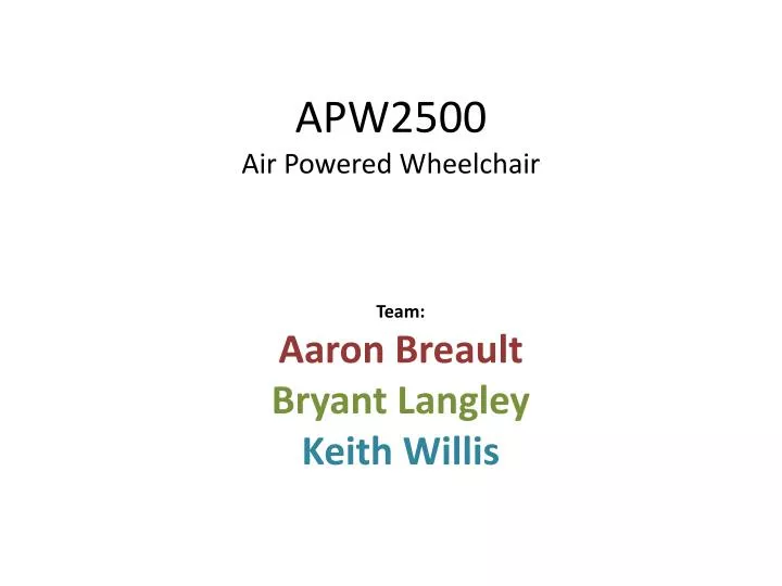 apw2500 air powered wheelchair