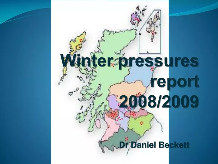 winter pressures report 2008 2009