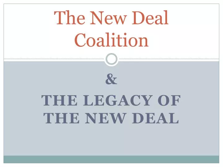 the new deal coalition