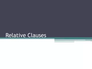 relative clauses