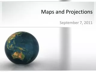 maps and projections
