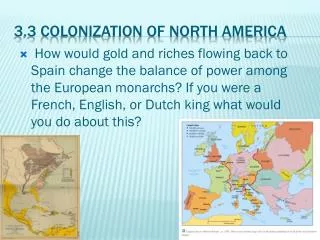 3.3 Colonization of North America
